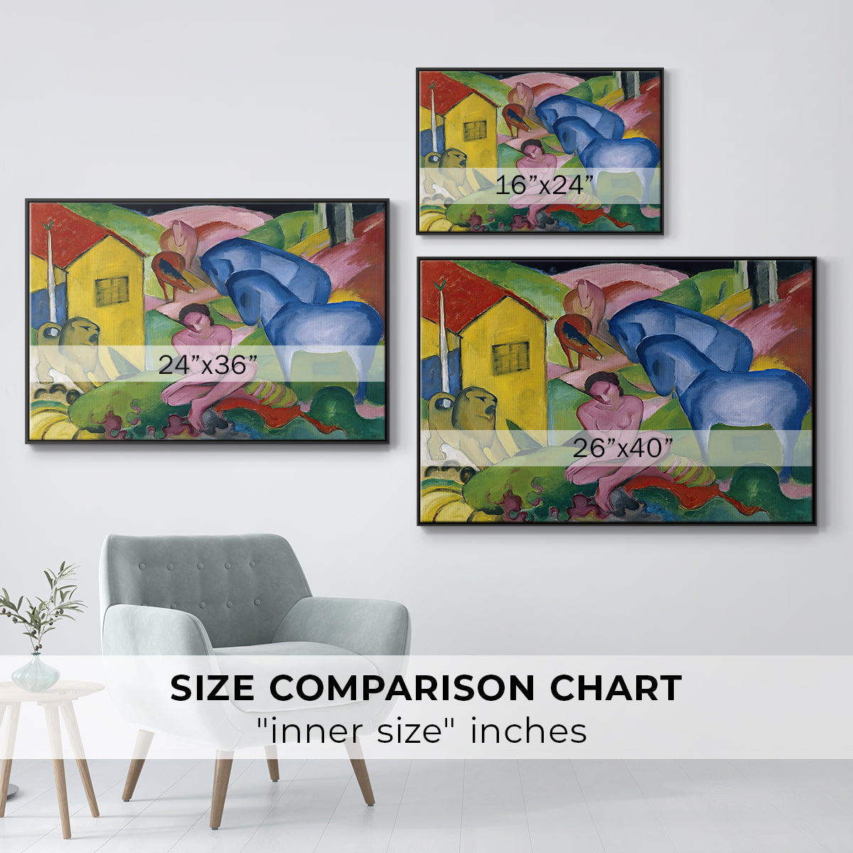 The Dream, 1912 - Floater Framed Canvas Print