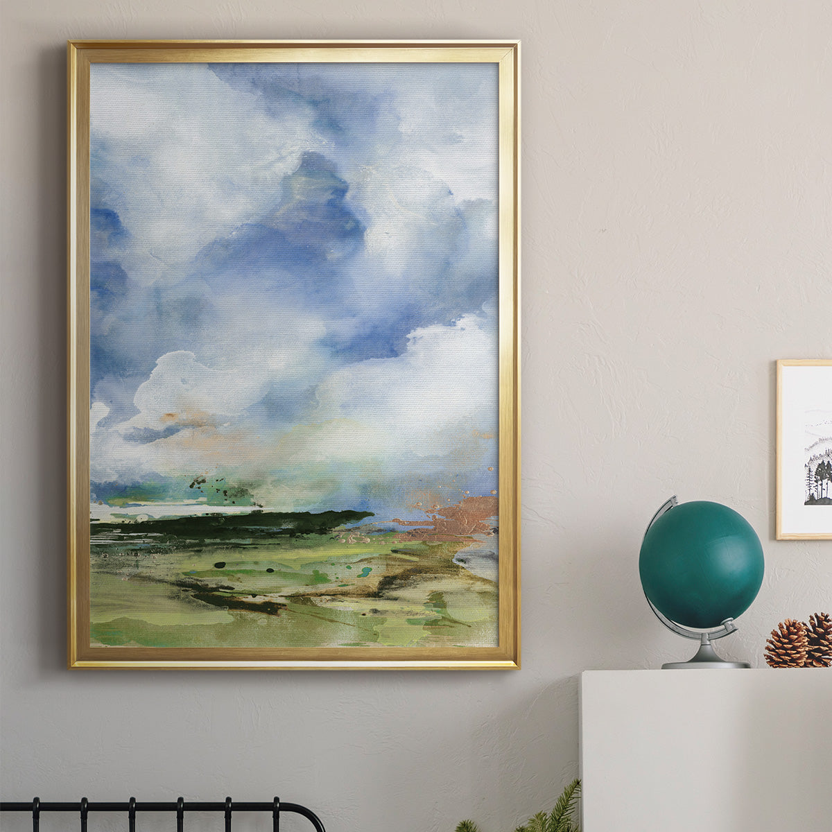 Spring Air II - Modern Framed Canvas Print