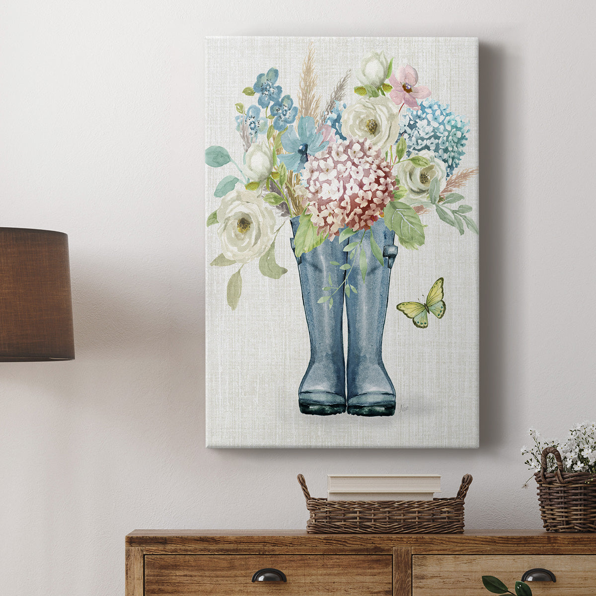 Garden Boots Premium Gallery Wrapped Canvas - Ready to Hang