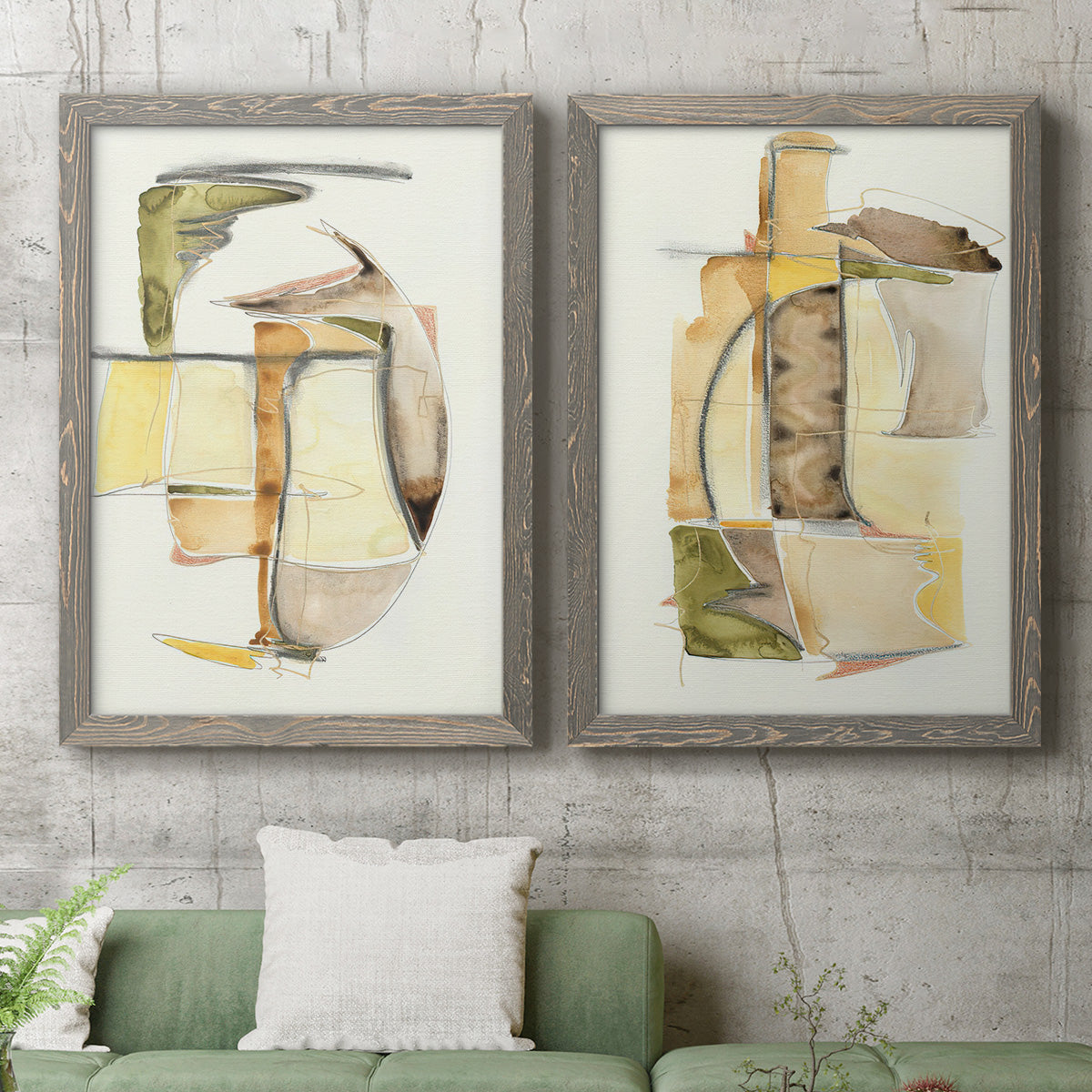 Brown Sugar I - Premium Framed Canvas 2 Piece Set - Ready to Hang