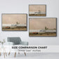 The Stranded Boat, 1863 - Floater Framed Canvas Print