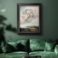 Classical allegorical depiction of the goddess Flora by Robert John Thornton in an ornate black frame with gilded inner detail displayed in a dark-toned interior setting.