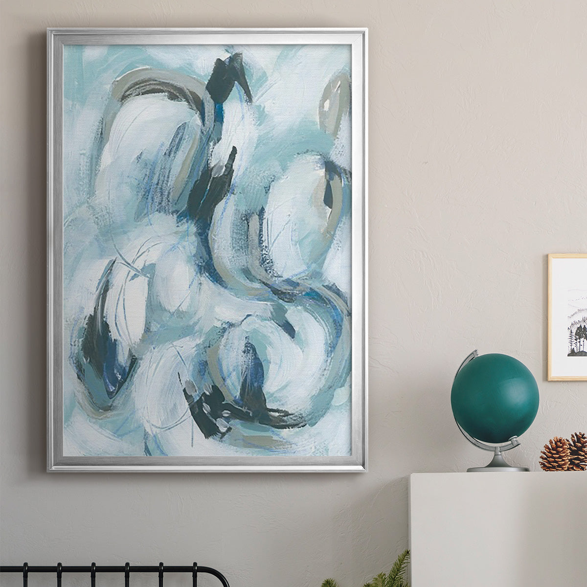 Fluid Receptor II - Modern Framed Canvas Print