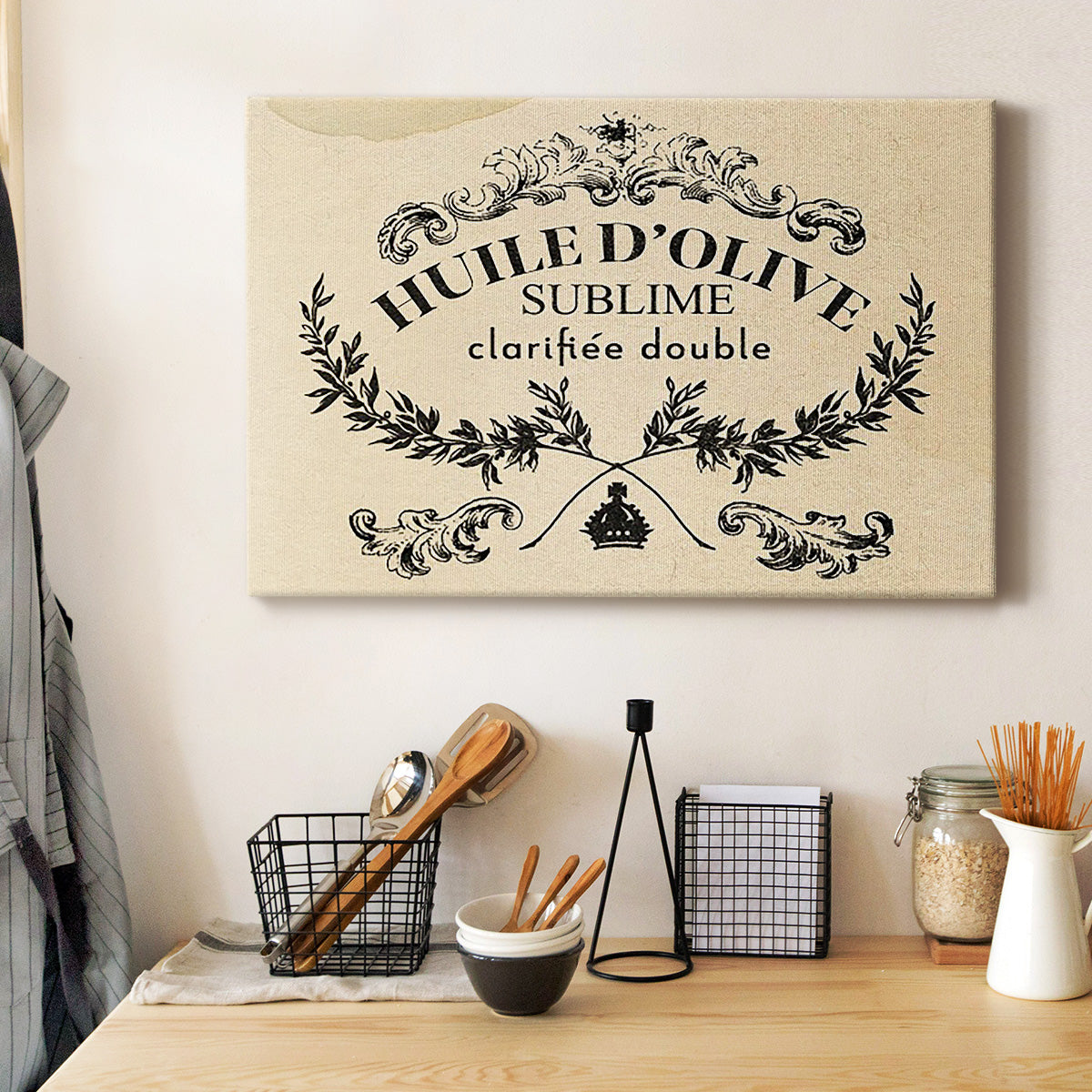 Antique French Label IV - Canvas Art Print