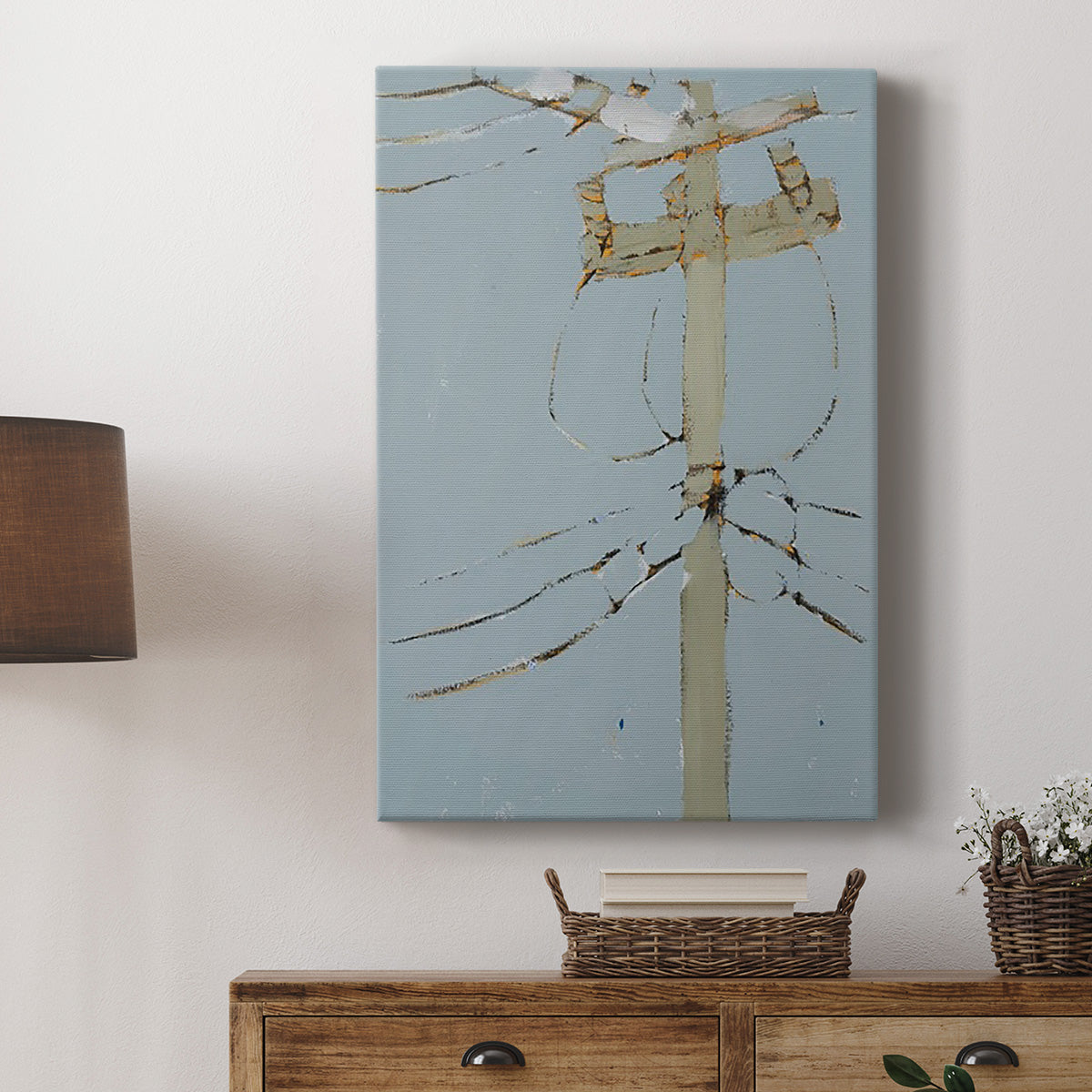 Wires V Premium Gallery Wrapped Canvas - Ready to Hang