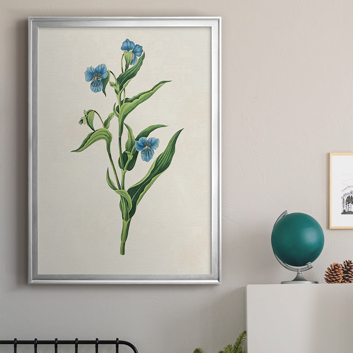 Flowers of the Seasons V - Modern Framed Canvas Print