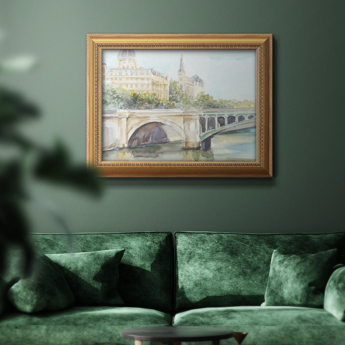 French Bridge Study IV Premium Framed Canvas- Ready to Hang