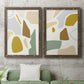 Pastel Splotches I - Premium Framed Canvas 2 Piece Set - Ready to Hang