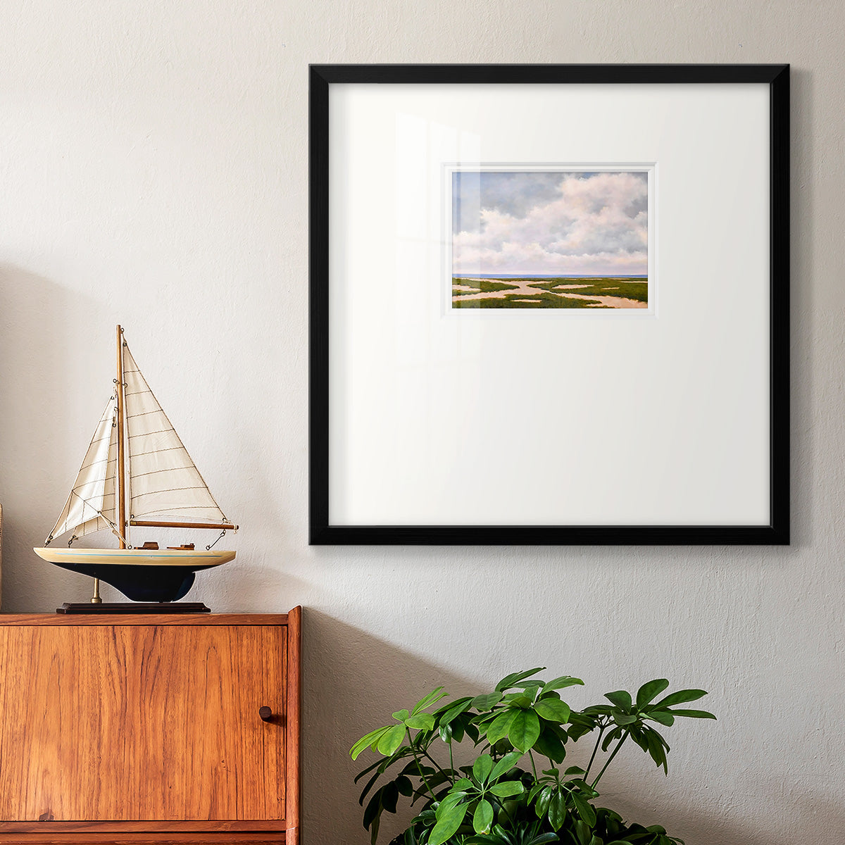 Beach Dunes Premium Framed Print Double Matboard