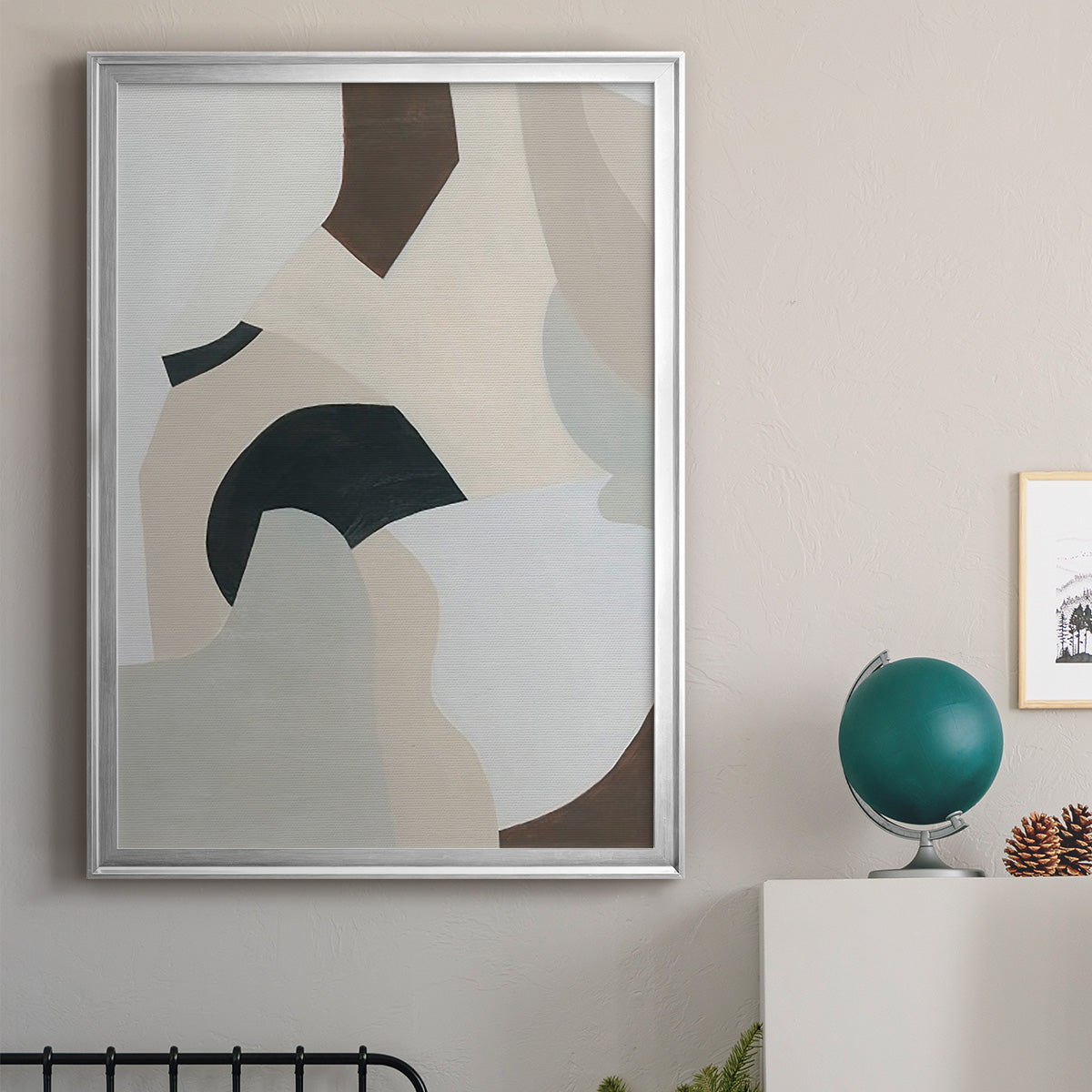 Shifting Neutrals I - Modern Framed Canvas Print