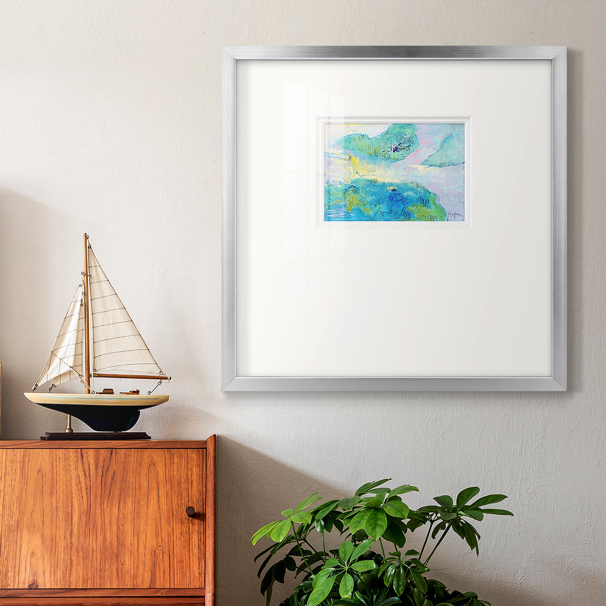 Smooth Sailing in the Heartland Premium Framed Print Double Matboard