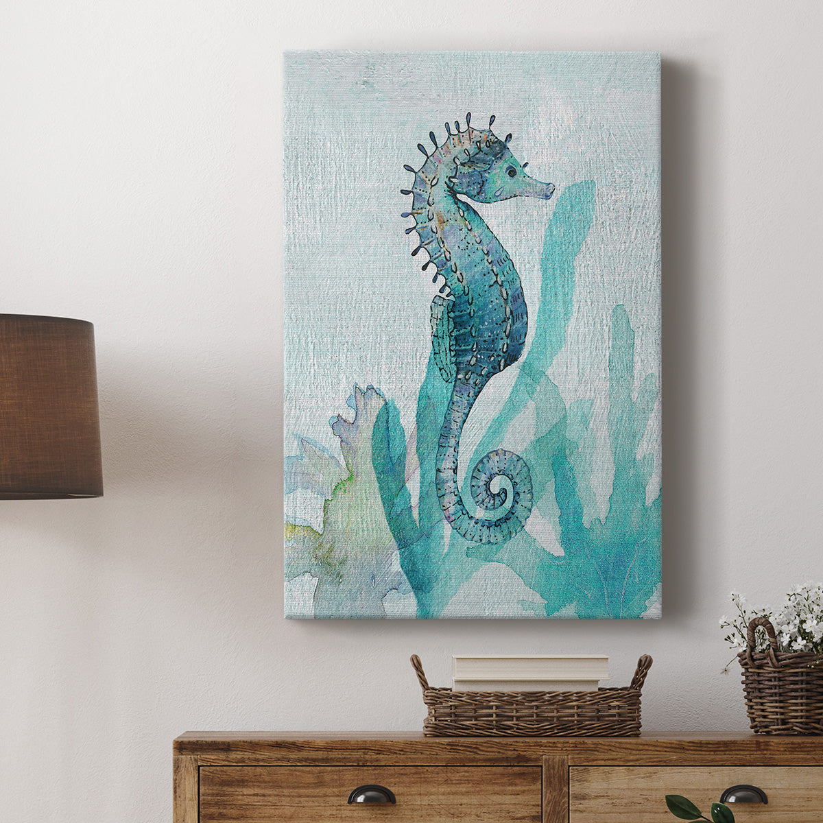 Seahorse I Premium Gallery Wrapped Canvas - Ready to Hang