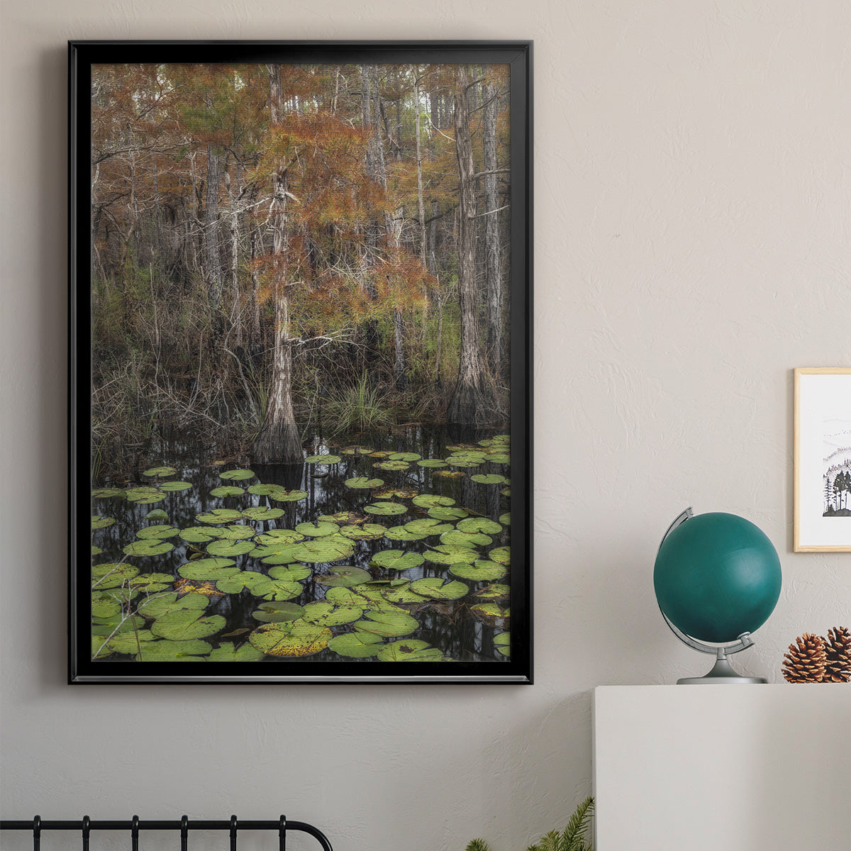 Black Water I - Modern Framed Canvas Print