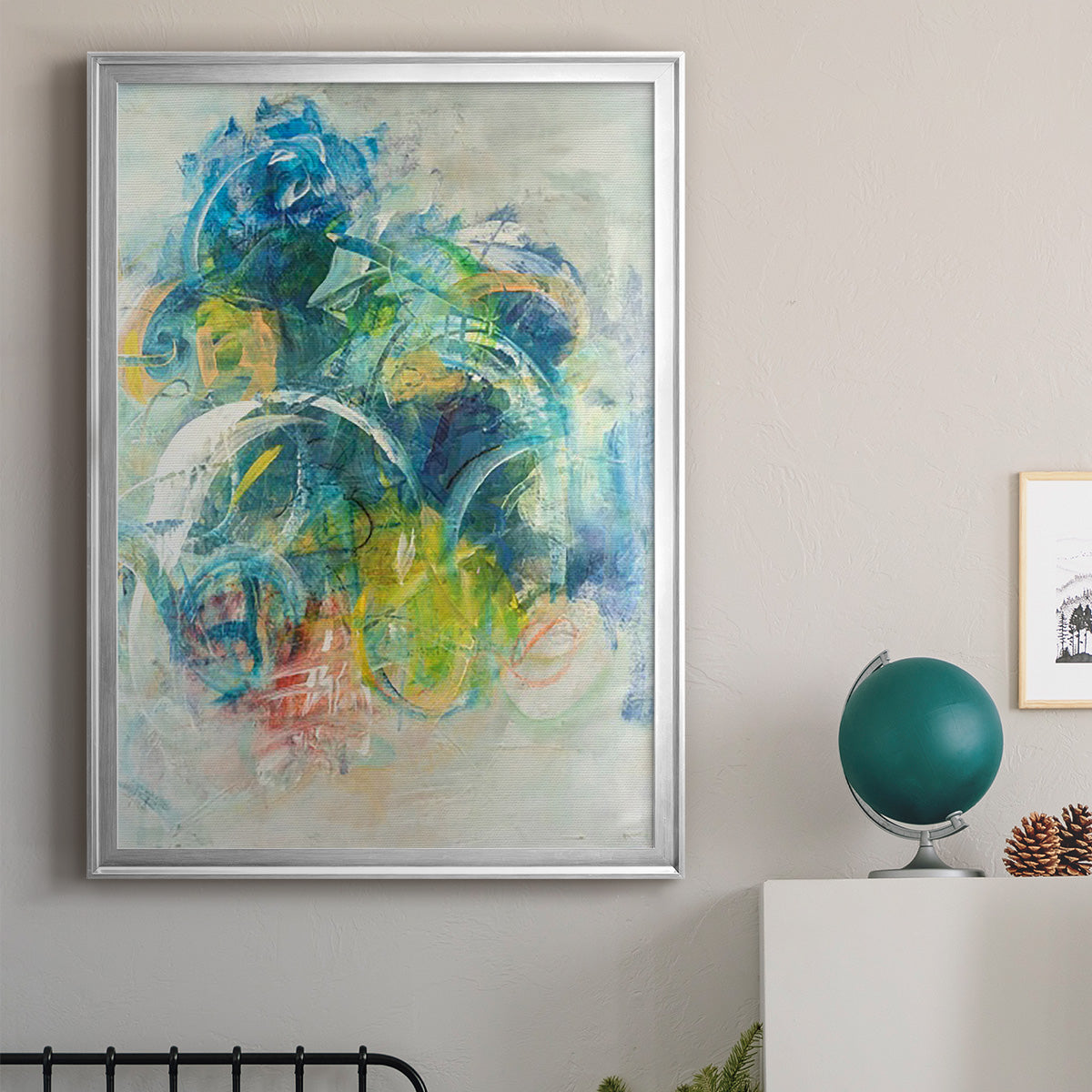Silent Energy I - Modern Framed Canvas Print
