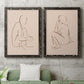 Sketched Pose I - Premium Framed Canvas 2 Piece Set - Ready to Hang