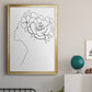 Fashion Floral Sketch II - Modern Framed Canvas Print