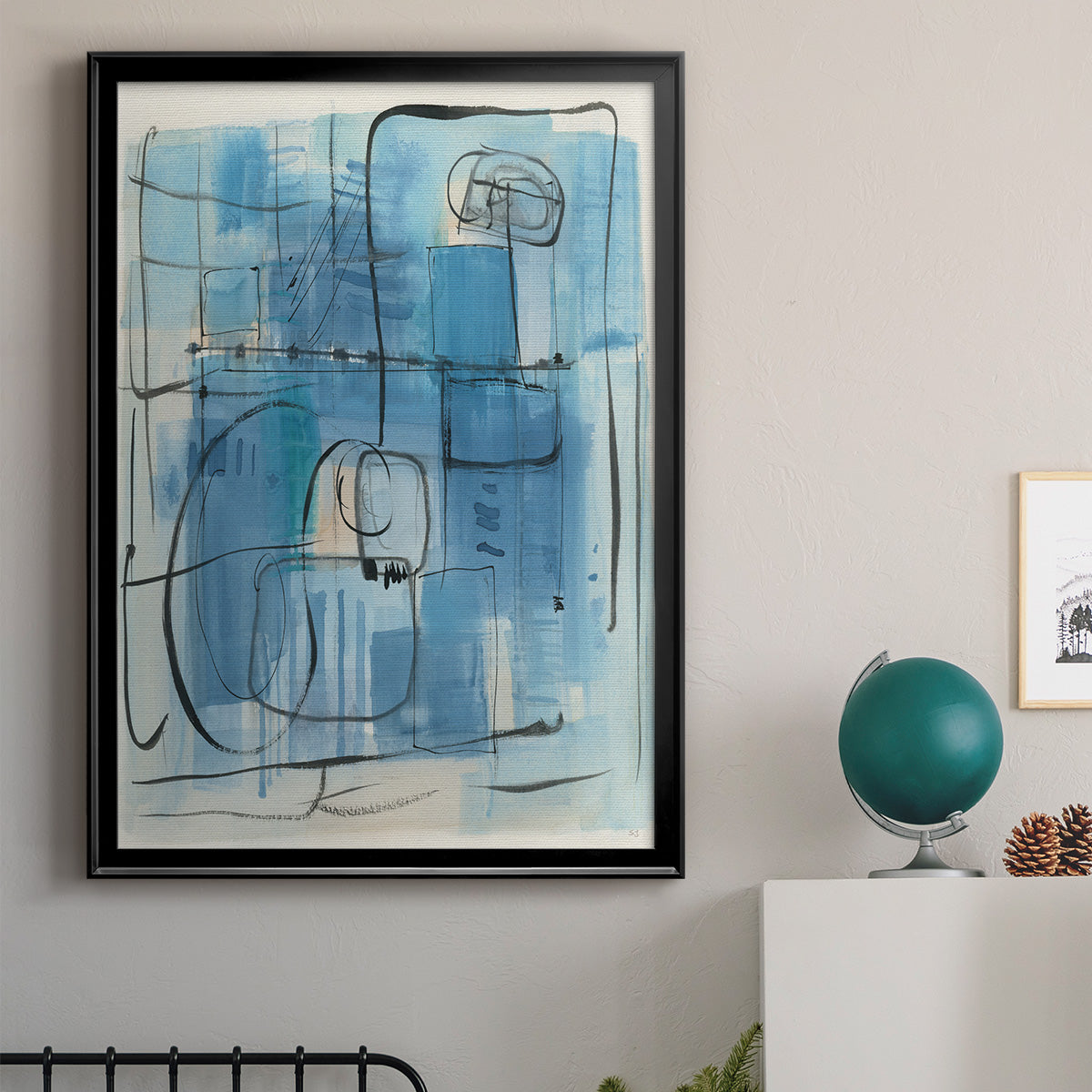 Amalfi Holiday - Modern Framed Canvas Print