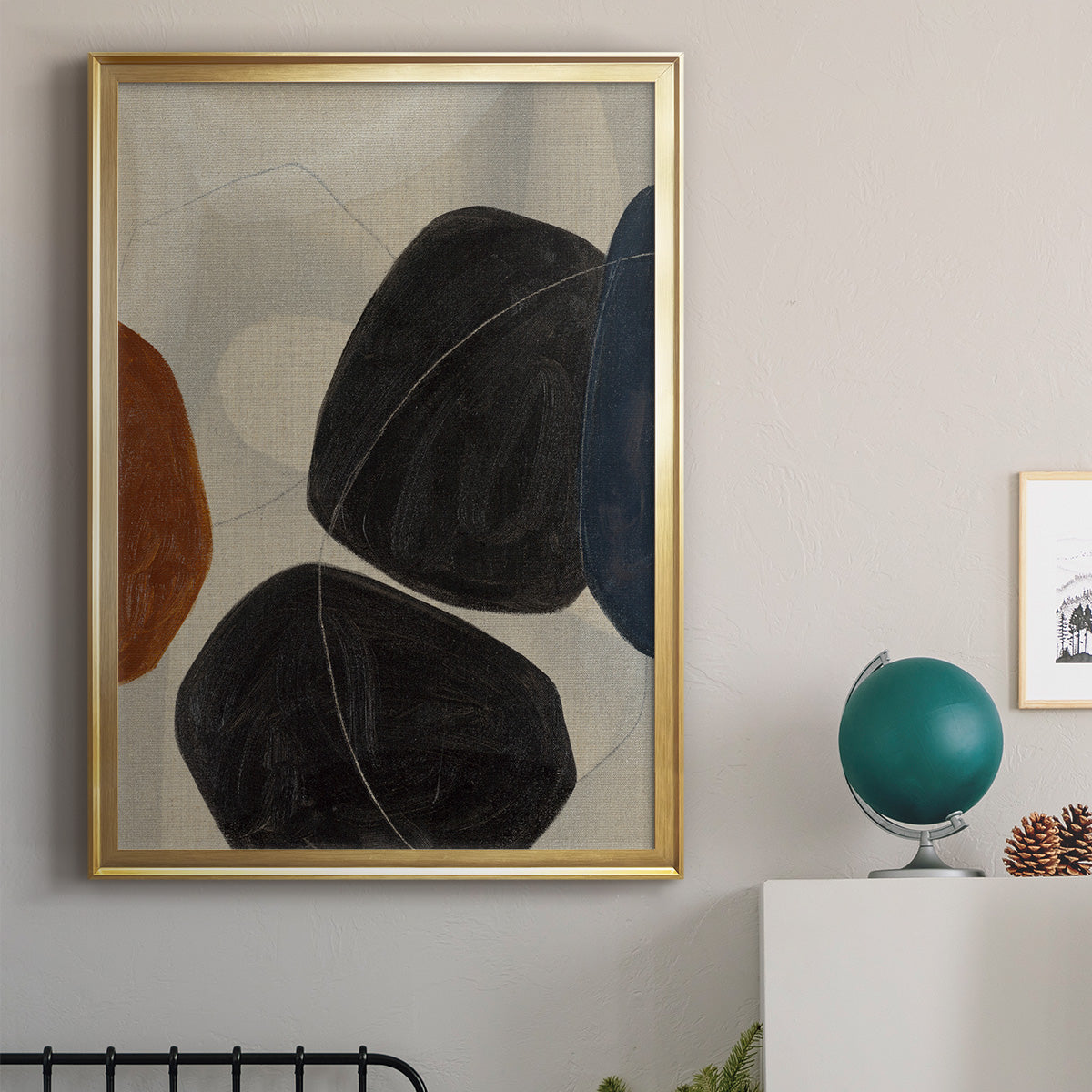 Gravity I - Modern Framed Canvas Print