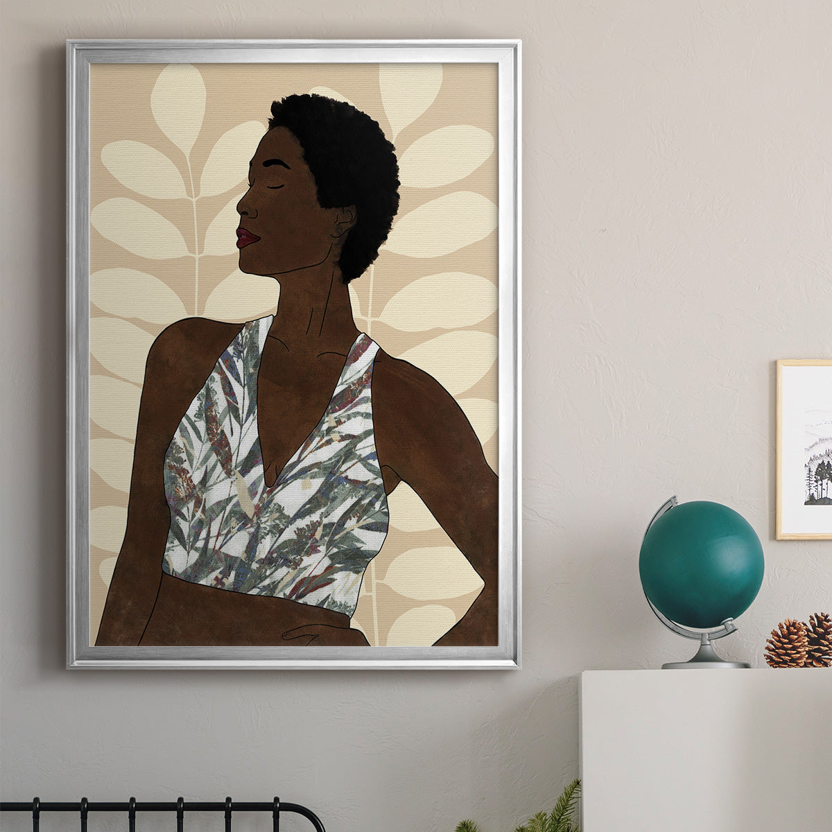 Ethnic Beauty I - Modern Framed Canvas Print