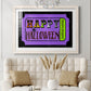 Happy Halloween Ticket - Barnwood Framed Art Print