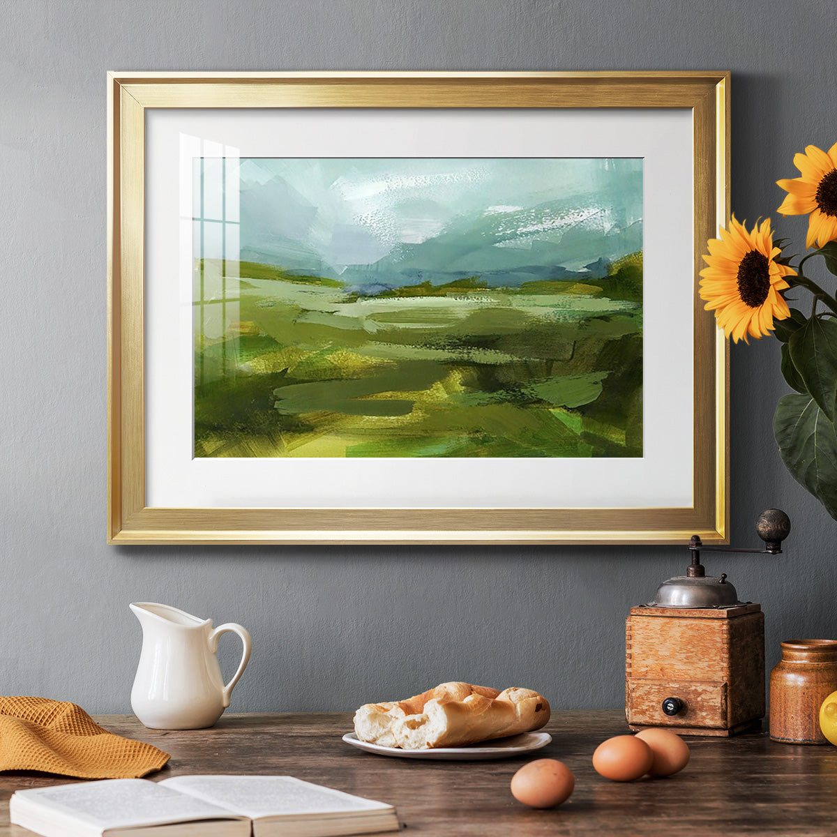 Emerald View II Premium Framed Print - Ready to Hang