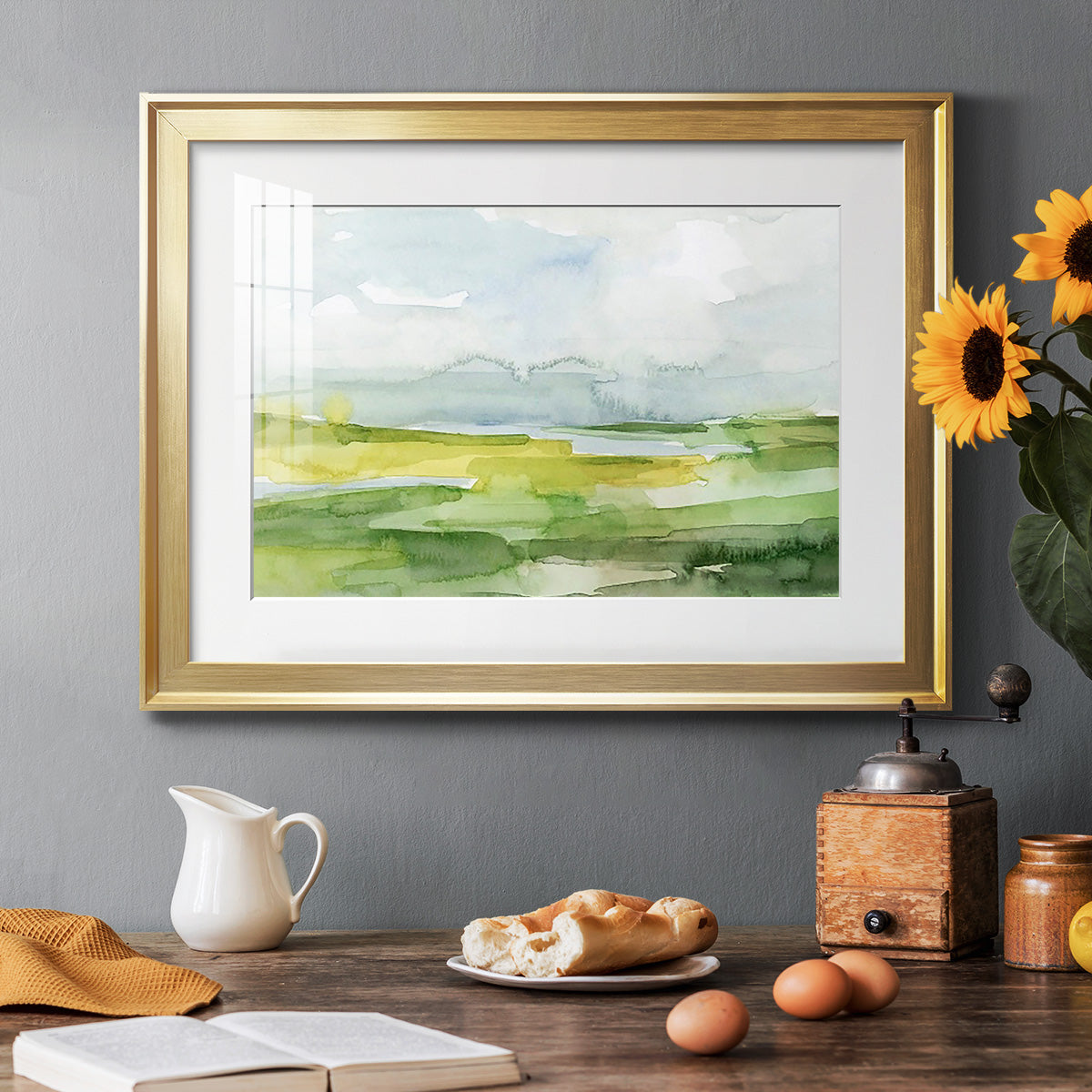 Watery Lowlands II Premium Framed Print - Ready to Hang