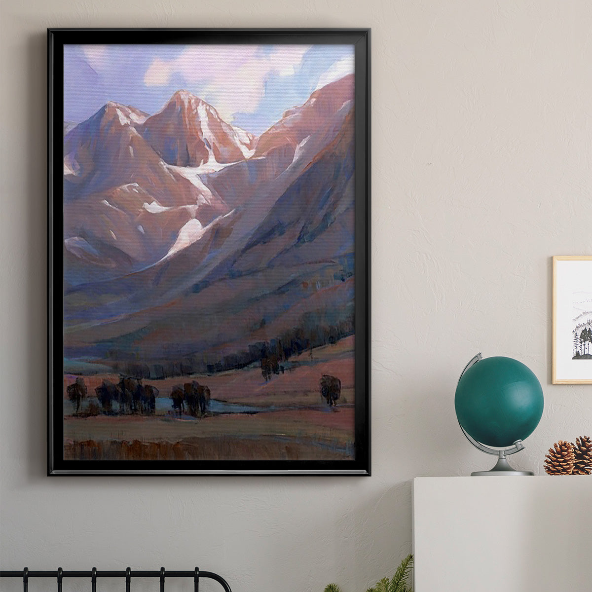 Epic II - Modern Framed Canvas Print