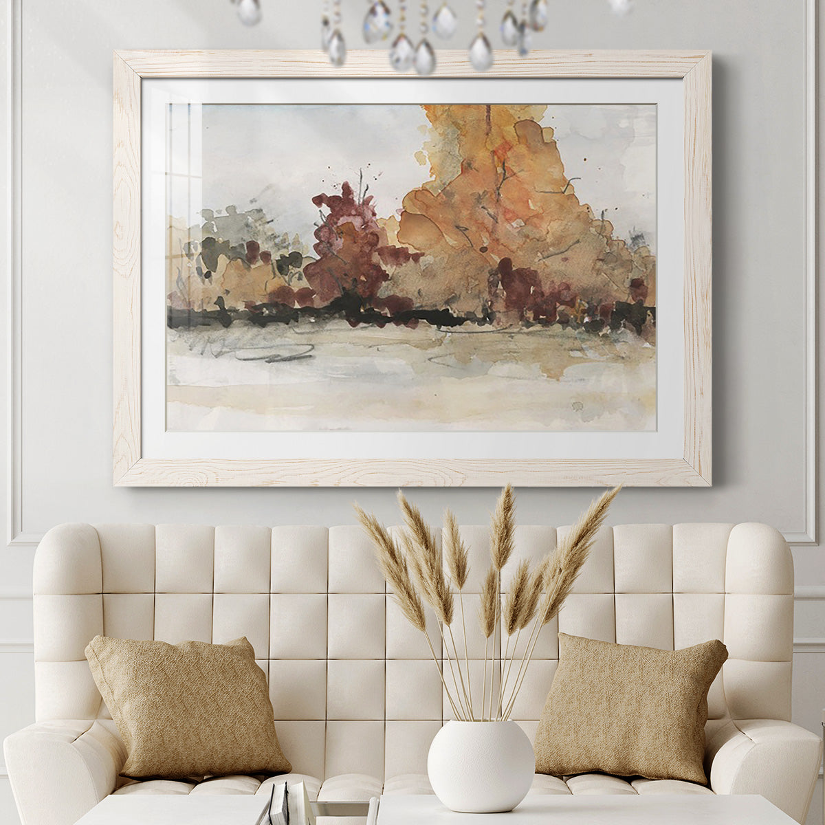 The Autumn View II - Barnwood Framed Art Print