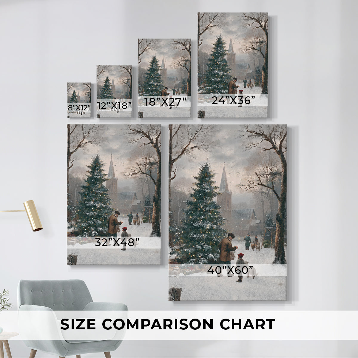 Candle of Pale Winter Promise - Canvas Art Print