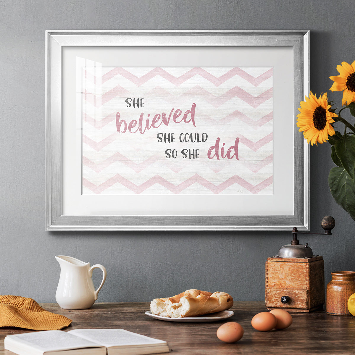 Believed She Could Premium Framed Print - Ready to Hang