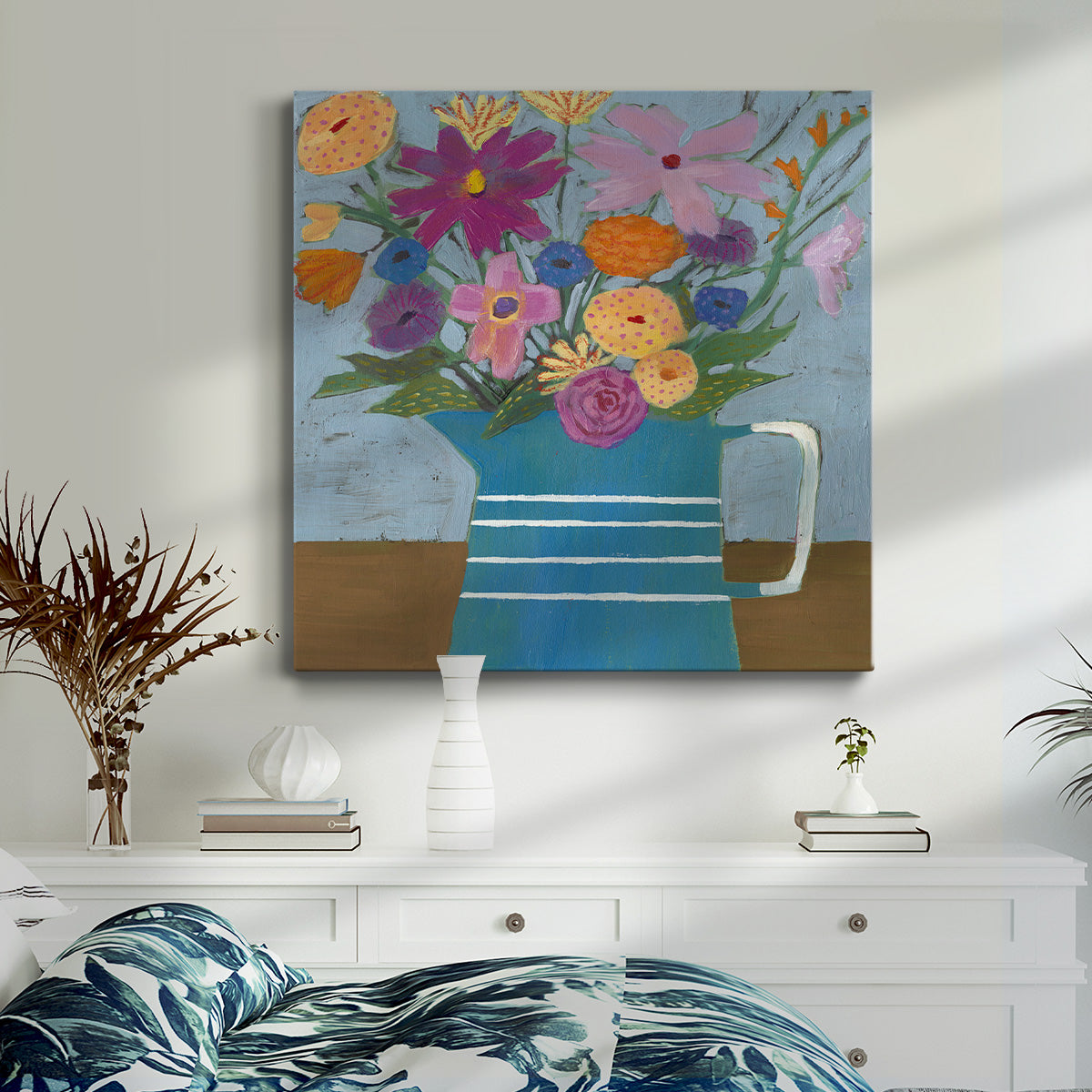 Farmhouse Flora I - Canvas Art Print