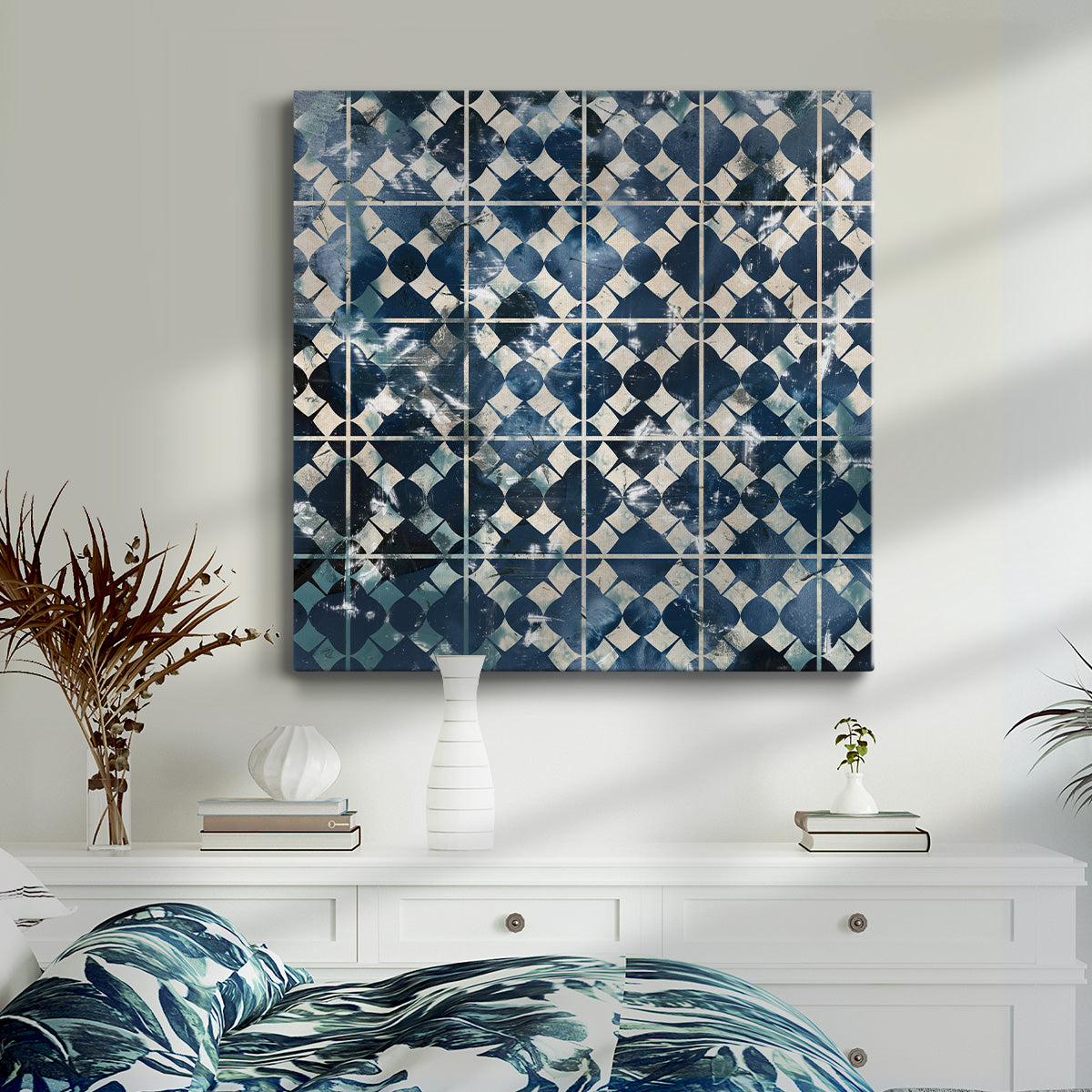 Tile-Dye V - Canvas Art Print