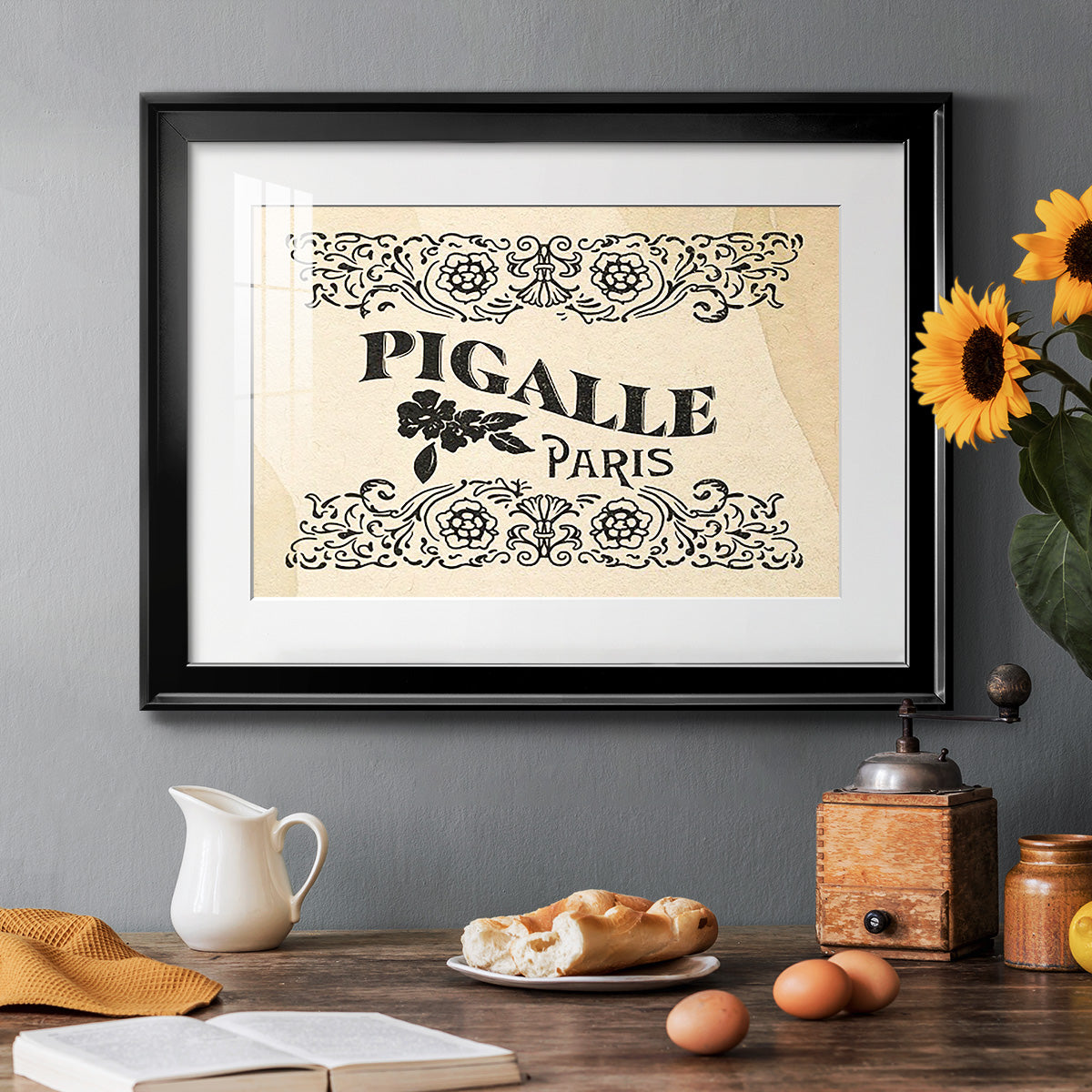 Antique French Label III - Modern Framed Art Print