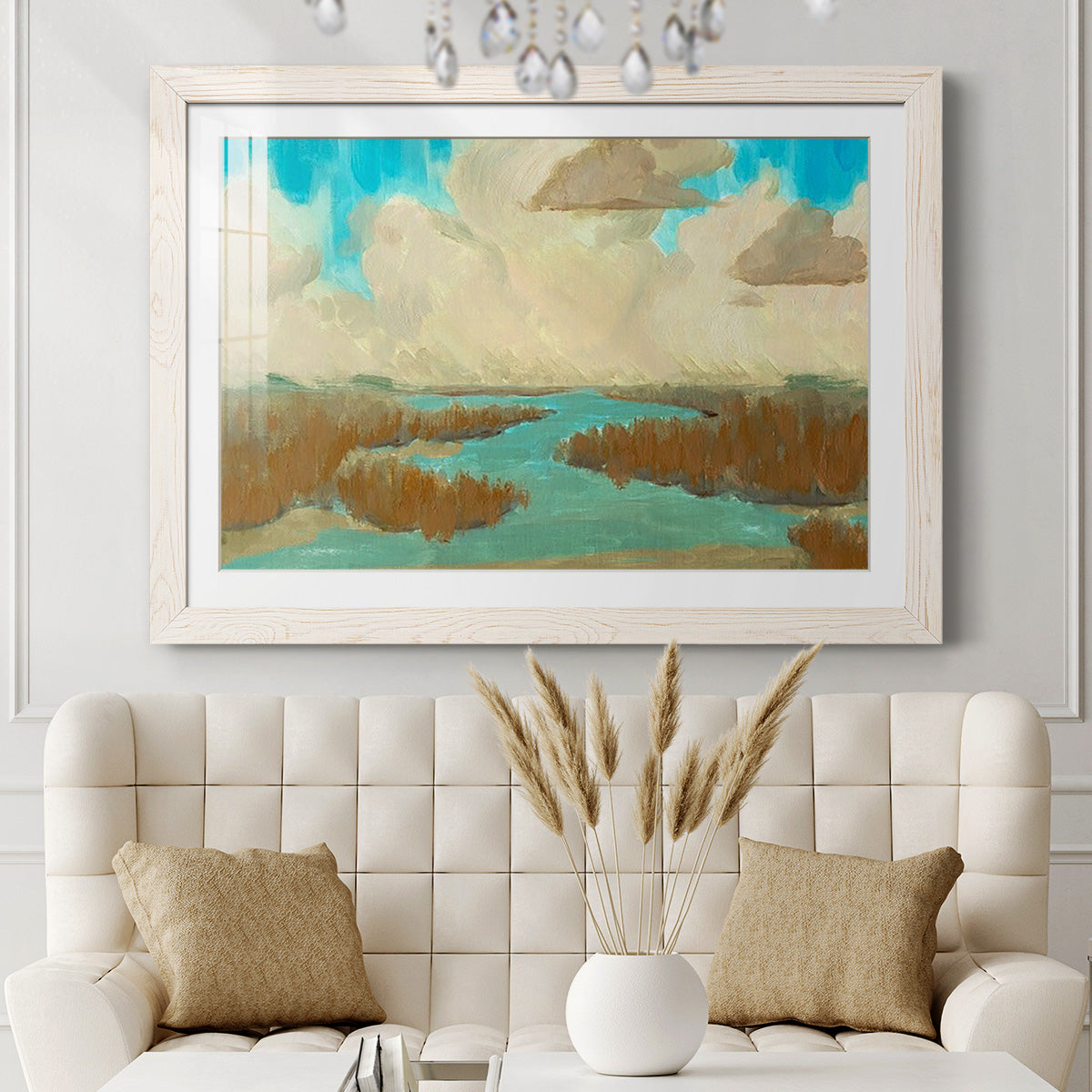 Fripp Island Water I - Barnwood Framed Art Print