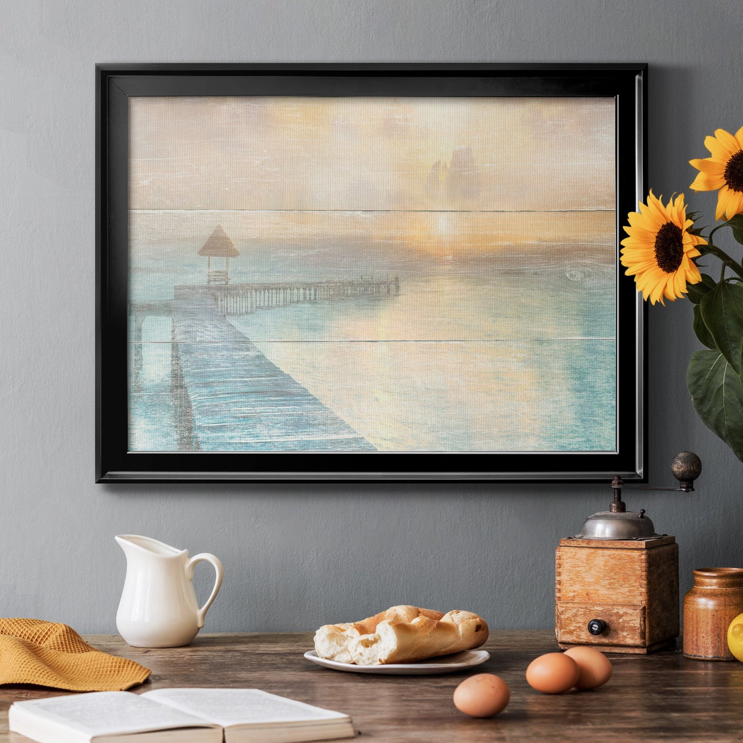 Gather at the Beach Premium Classic Framed Canvas - Ready to Hang