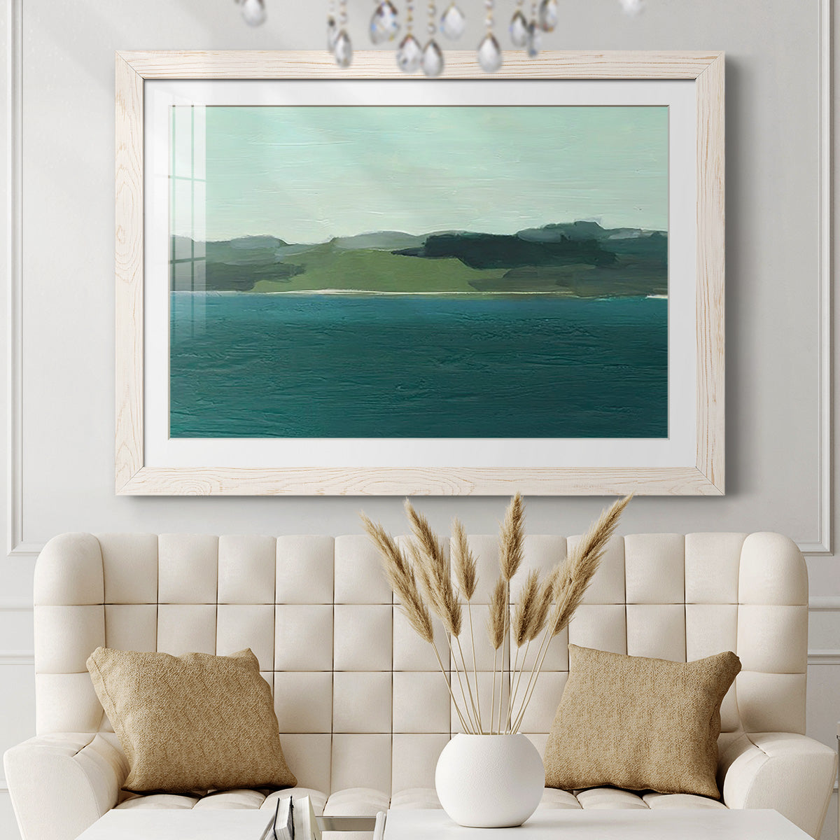 Calming Lake View I - Barnwood Framed Art Print