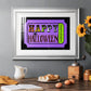 Happy Halloween Ticket - Modern Framed Art Print