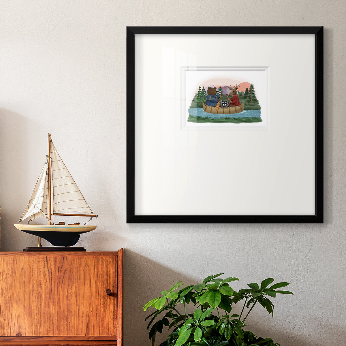 River Trip Premium Framed Print Double Matboard