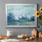 Distant Rain - Modern Framed Canvas Print