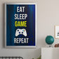 Gamer at Play V - Modern Framed Canvas Print