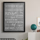 Neutral Kitchen Rules - Modern Framed Canvas Print