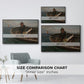 Fishermen from Rügen, 1882 - Floater Framed Canvas Print
