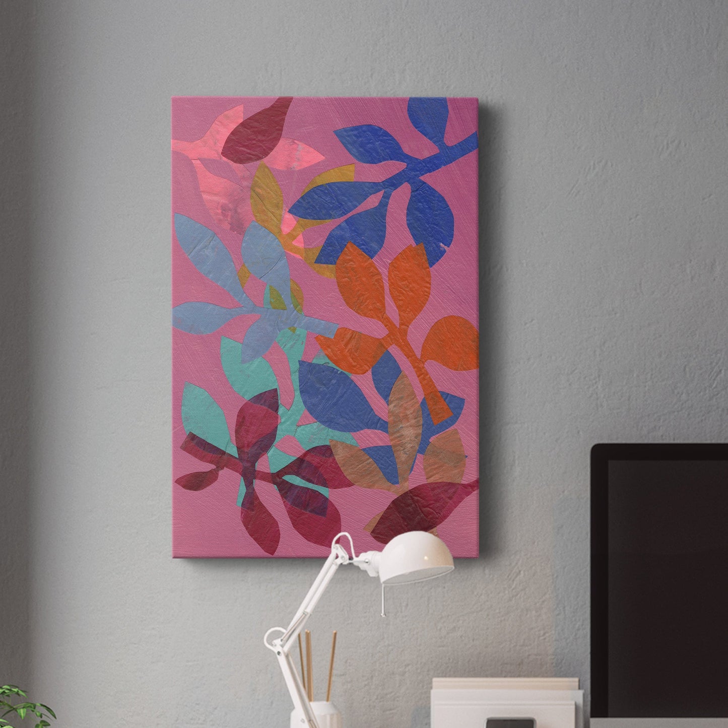 Vivid Stems I Premium Gallery Wrapped Canvas - Ready to Hang