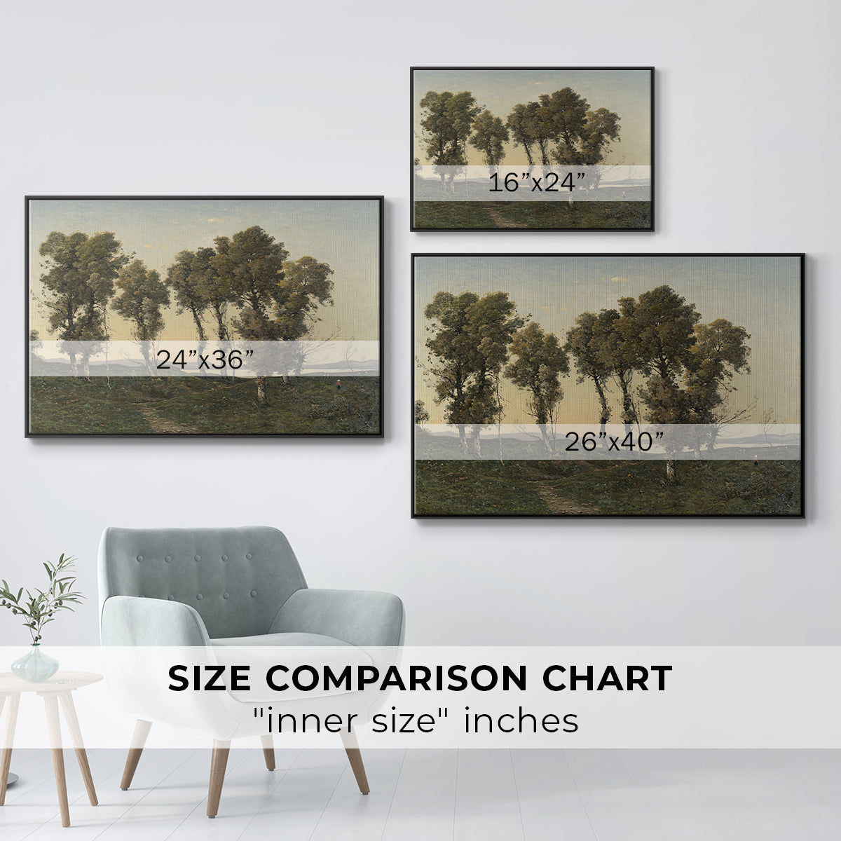 Autumn Evening, 1894 - Floater Framed Canvas Print