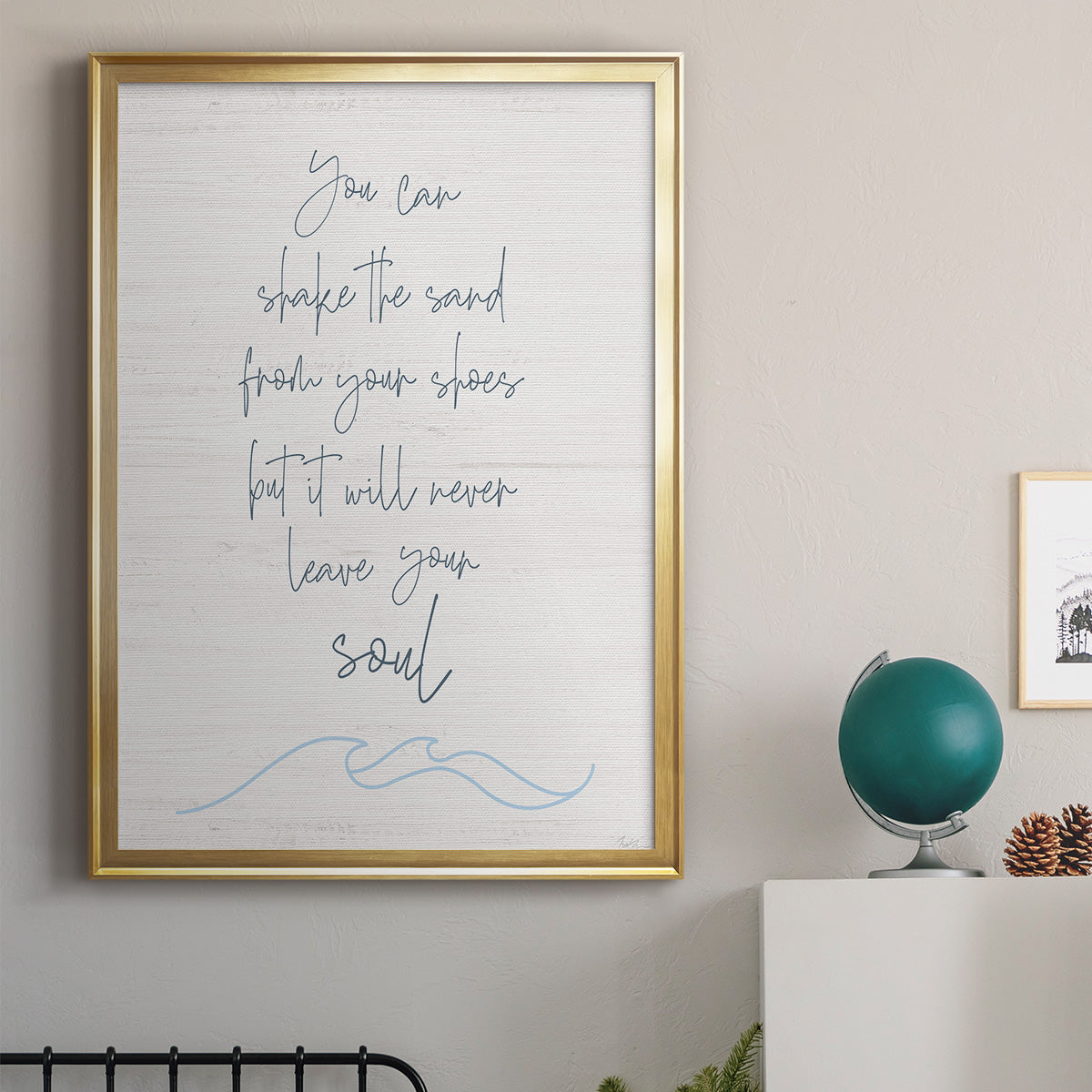 Shake the Sand - Modern Framed Canvas Print