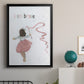 Girl Catching Wind - Modern Framed Canvas Print