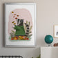 Raccoon Catching Leaves - Modern Framed Canvas Print