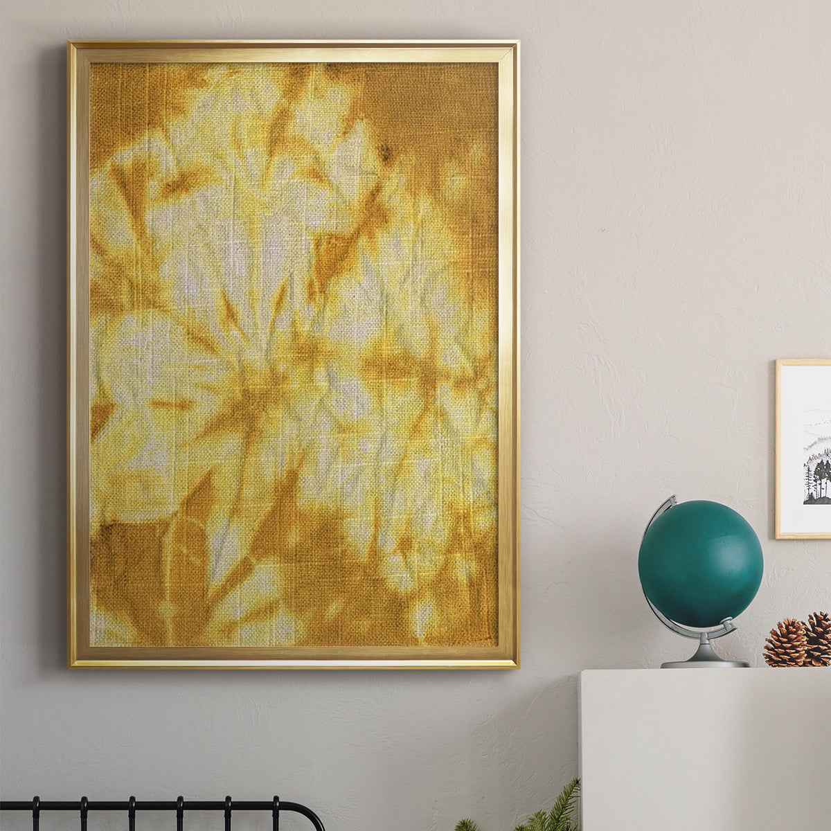 Turmeric Sunrise II - Modern Framed Canvas Print