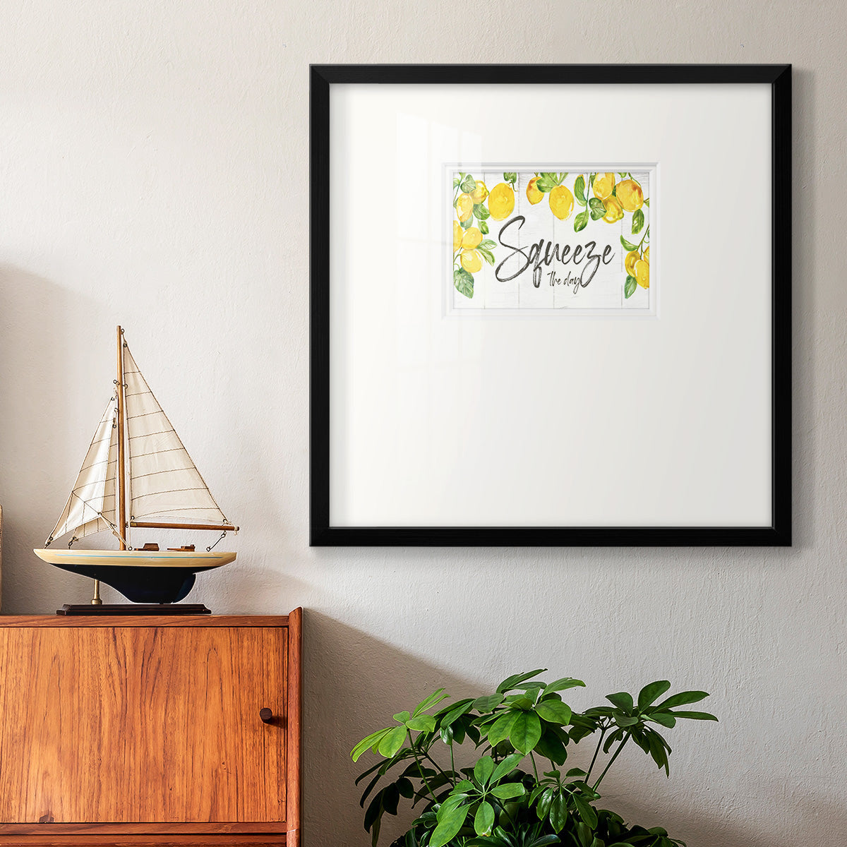 Lemon Squeeze Premium Framed Print Double Matboard