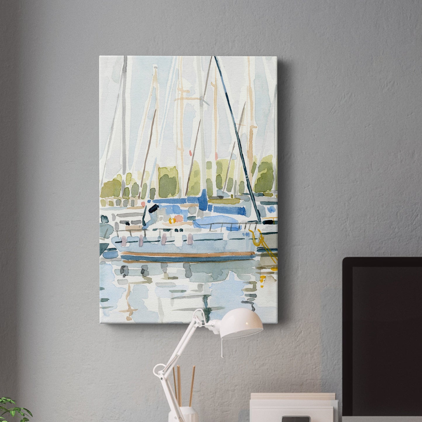 By the Bay II Premium Gallery Wrapped Canvas - Ready to Hang